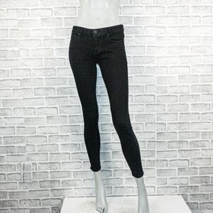 RtA Women's ankle crop Skinny denim Jeans in Black size 24